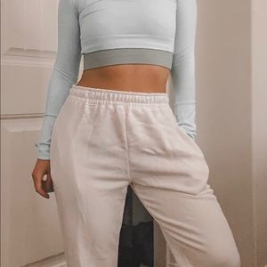 White Miss-guided Joggers size US 2